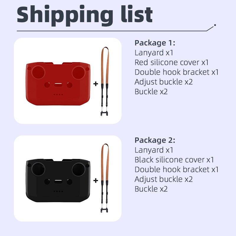 RC Lanyard for DJI Mavic 3/Air 2/Air 2S/Mini 2/MINI 3 PRO Drone Remote Controller Silicone Case With Fixed Clip Holder Buckle 9 RC Lanyard for DJI Mavic 3/Air 2/Air 2S/Mini 2/MINI 3 PRO Drone Remote Controller Silicone Case With Fixed Clip Holder Buckle — изображение 9