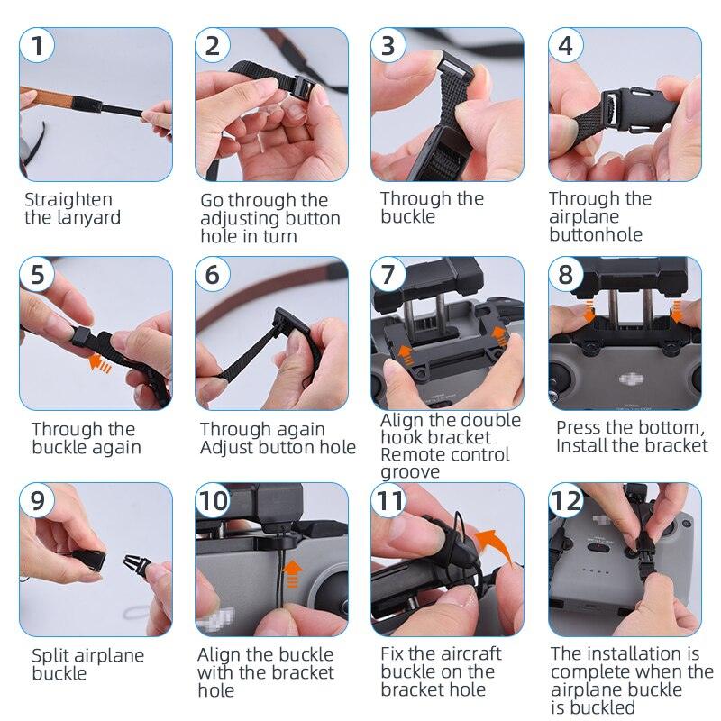 RC Lanyard for DJI Mavic 3/Air 2/Air 2S/Mini 2/MINI 3 PRO Drone Remote Controller Silicone Case With Fixed Clip Holder Buckle 7 RC Lanyard for DJI Mavic 3/Air 2/Air 2S/Mini 2/MINI 3 PRO Drone Remote Controller Silicone Case With Fixed Clip Holder Buckle — изображение 7