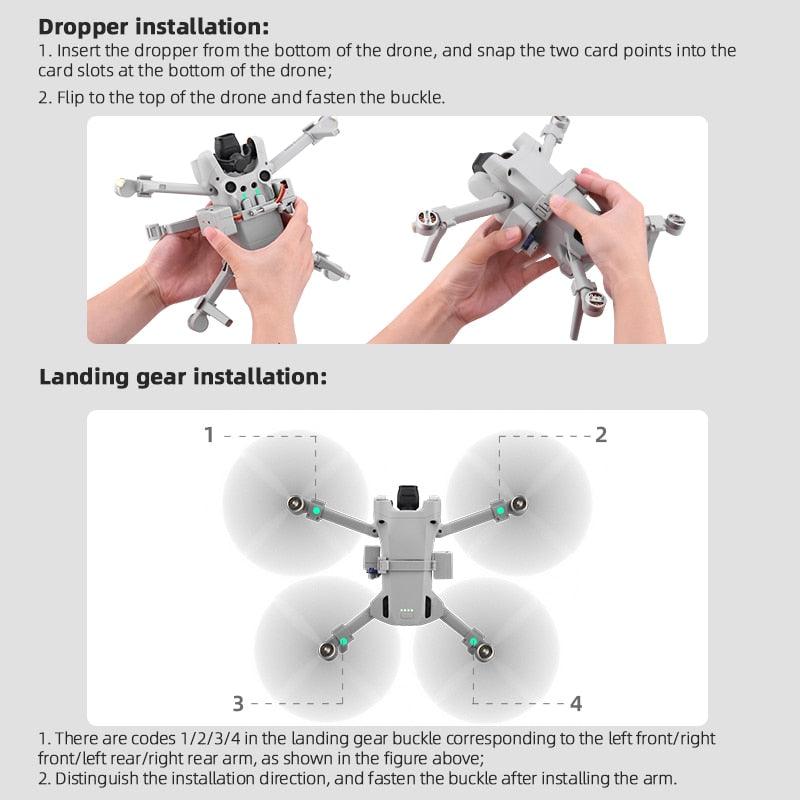 Drone Airdrop Air Drop System for DJI MINI 3 PRO Thrower Fishing Bait Wedding Ring Gift Throw Deliver Life Rescue DJI Accessories 7 Drone Airdrop Air Drop System for DJI MINI 3 PRO Thrower Fishing Bait Wedding Ring Gift Throw Deliver Life Rescue DJI Accessories - Image 7