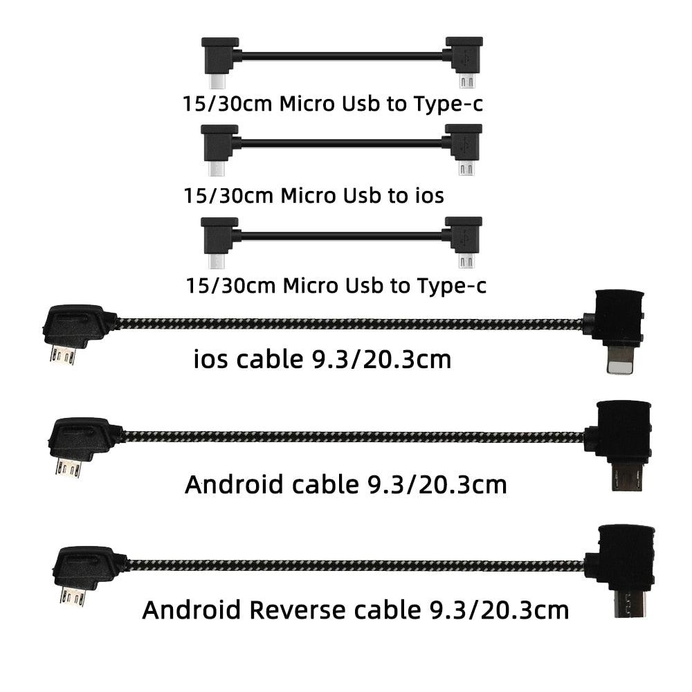 Data Cable OTG Remote Controller to Phone Tablet Connector USB TypeC IOS Extend for DJI Mavic MINI/2/3 Pro/SE/Pro/Air/Mavic 2/3 2 Data Cable OTG Remote Controller to Phone Tablet Connector USB TypeC IOS Extend for DJI Mavic MINI/2/3 Pro/SE/Pro/Air/Mavic 2/3 - Image 2
