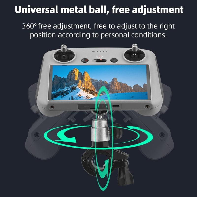 Bicycle Bracket Holder Clip For DJI Mini 3 Pro Remote Controller Monitor Clamp Fixation Stand for DJI RC Drone Accessories 3 Bicycle Bracket Holder Clip For DJI Mini 3 Pro Remote Controller Monitor Clamp Fixation Stand for DJI RC Drone Accessories — изображение 3