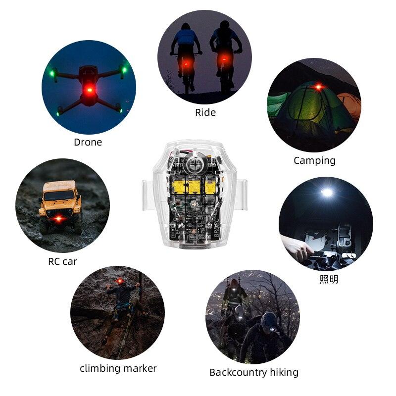 LED Strobe Light Warning Light for DJI AVATA/DJI Mini 3 Pro Drone Anti-collision Signal Light Signal Indicator Motorcycle Bicycle 7 LED Strobe Light Warning Light for DJI AVATA/DJI Mini 3 Pro Drone Anti-collision Signal Light Signal Indicator Motorcycle Bicycle - Image 7