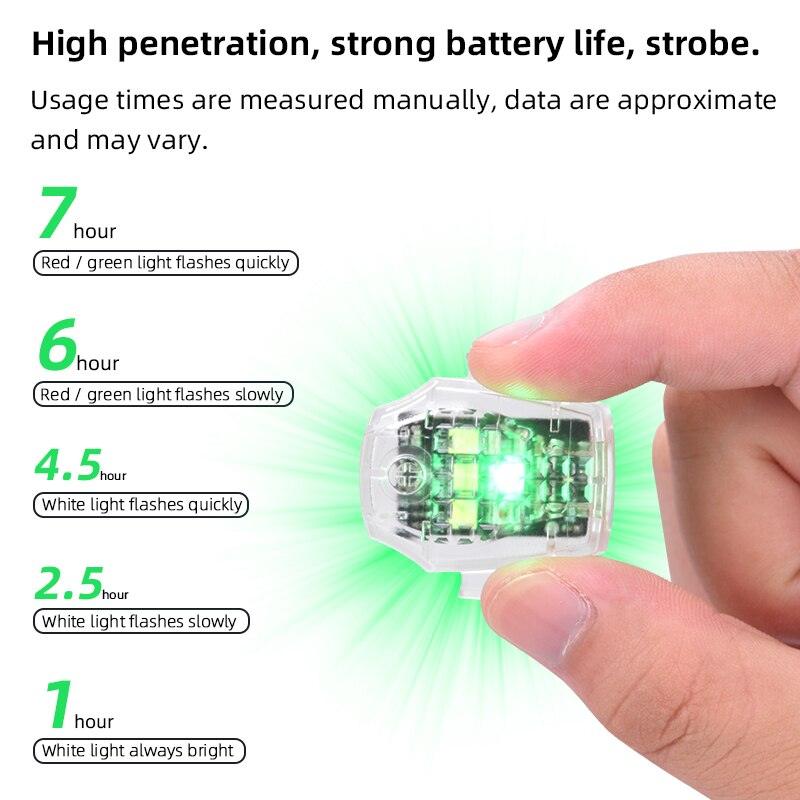LED Strobe Light Warning Light for DJI AVATA/DJI Mini 3 Pro Drone Anti-collision Signal Light Signal Indicator Motorcycle Bicycle 6 LED Strobe Light Warning Light for DJI AVATA/DJI Mini 3 Pro Drone Anti-collision Signal Light Signal Indicator Motorcycle Bicycle - Image 6