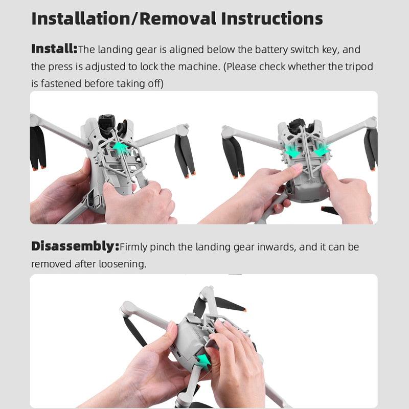 Landing Gear for DJI MINI 3 Pro - Quick Release Height Extended Bracket Stand Feet Leg Support Drone Accessories 5 Landing Gear for DJI MINI 3 Pro - Quick Release Height Extended Bracket Stand Feet Leg Support Drone Accessories - Image 9