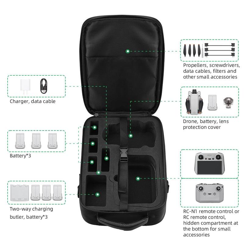 Storage Bag For DJI Mini 3 Pro - Shoulder Bag Carrying Case Travel Portable Handbag for DJI MINI 3 Drone Accessories 6 Storage Bag For DJI Mini 3 Pro - Shoulder Bag Carrying Case Travel Portable Handbag for DJI MINI 3 Drone Accessories — изображение 10