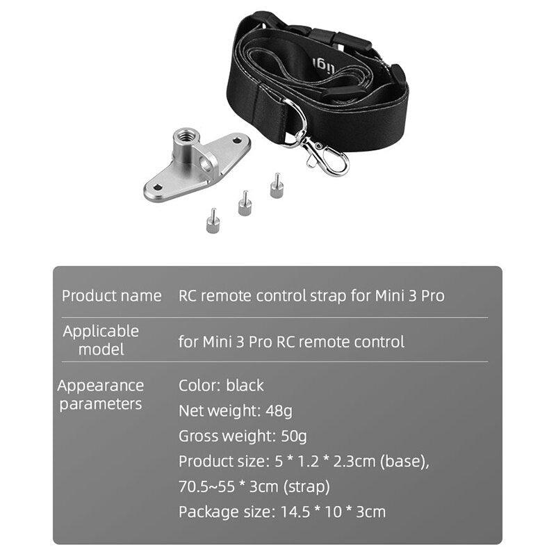 Lanyard Neck Strap for DJI Mini 3 Pro - Smart Remote Controller/DJI RC Buckle with 1/4" Screw Port for Bicycle/Stand Accessories 3 Lanyard Neck Strap for DJI Mini 3 Pro - Smart Remote Controller/DJI RC Buckle with 1/4" Screw Port for Bicycle/Stand Accessories - Image 3