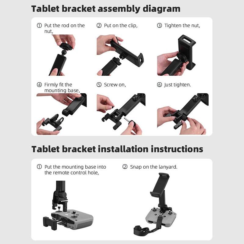 Tablet Extended Bracket Holder Mount for DJI Mavic 3 Mini 2/ DJI Air 2/2S/ DJI MINI 3 PRO Drone Remote Control Tablet Clip RC-N1 DJI Accessories 4 Tablet Extended Bracket Holder Mount for DJI Mavic 3 Mini 2/ DJI Air 2/2S/ DJI MINI 3 PRO Drone Remote Control Tablet Clip RC-N1 DJI Accessories - Image 8