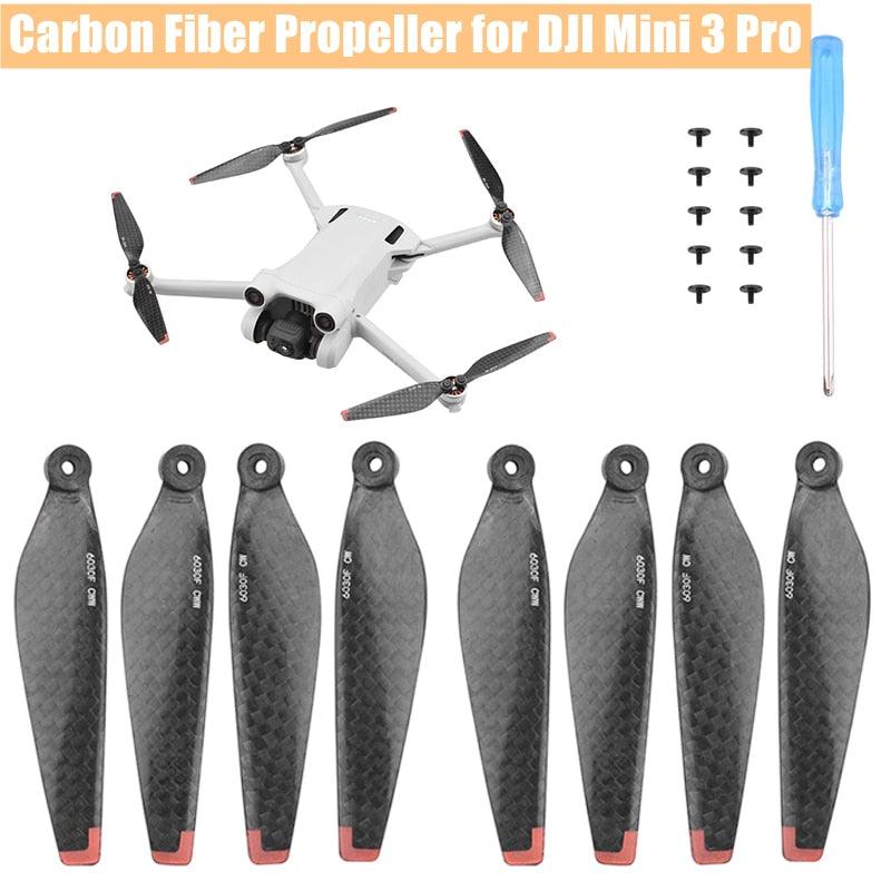 Carbon Fiber Propeller Props for DJI Mini 3 Pro - Blade Replacement Light Weight Wing Fans Spare Parts Drone Accessories 2 Carbon Fiber Propeller Props for DJI Mini 3 Pro - Blade Replacement Light Weight Wing Fans Spare Parts Drone Accessories - Image 2