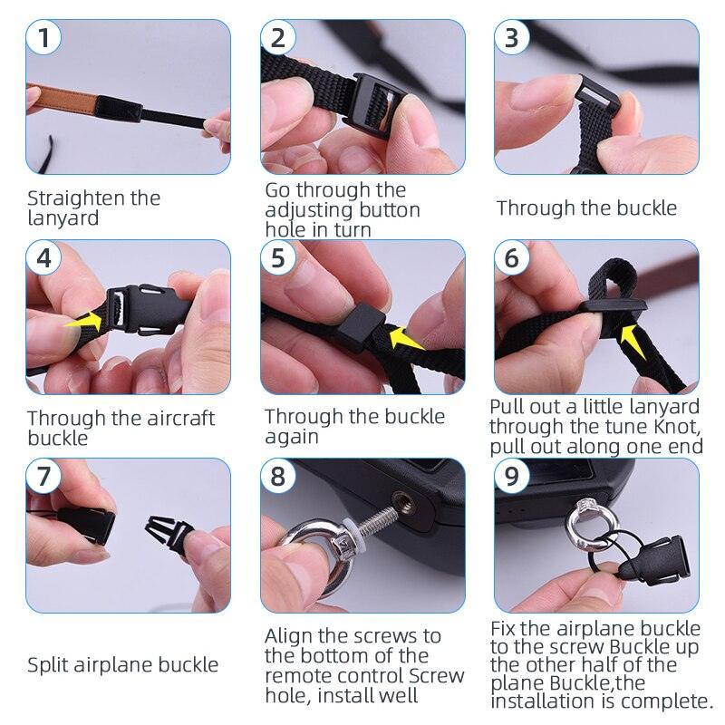 Remote Control Lanyard Neck Strap for DJI Mavic 2 Pro ZOOM/MINI 3 PRO Smart Remote Control With Screen Sling RC Accessories for DJI MINI 3 PRO 6 Remote Control Lanyard Neck Strap for DJI Mavic 2 Pro ZOOM/MINI 3 PRO Smart Remote Control With Screen Sling RC Accessories for DJI MINI 3 PRO - Image 6