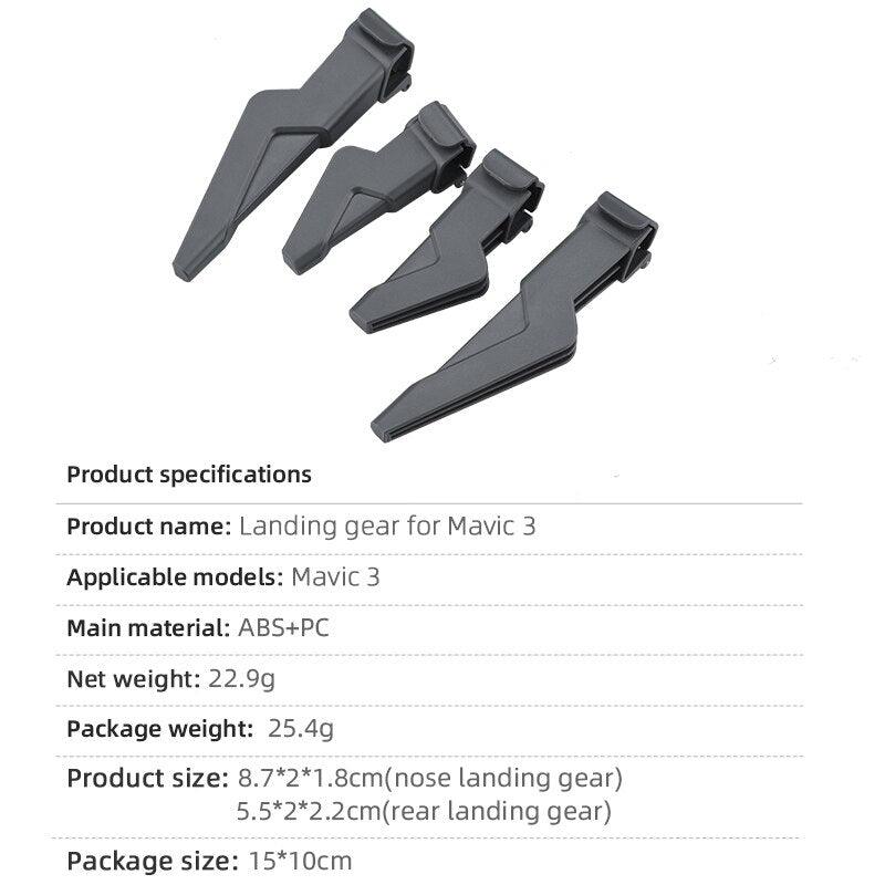 Quick Release Landing Gear for DJI Mavic 3/3 Classic Drone Height Extender Leg Suport Long Foot for DJI Mavic 3 Drone Accessories 5 Quick Release Landing Gear for DJI Mavic 3/3 Classic Drone Height Extender Leg Suport Long Foot for DJI Mavic 3 Drone Accessories - Image 5