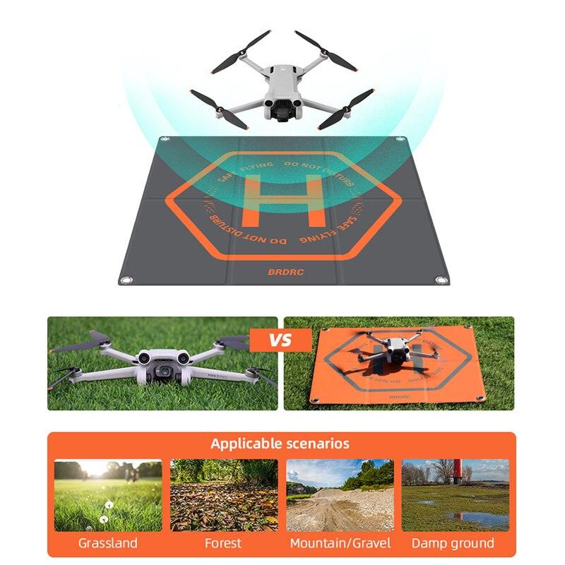 Foldable Landing Pad for DJI Mavic Mini 1/2/3 Pro/AVATA/Holy Stone/SJRC Drone Parking Apron Pad Mat Drone Accessories 50CM*50CM 4 Foldable Landing Pad for DJI Mavic Mini 1/2/3 Pro/AVATA/Holy Stone/SJRC Drone Parking Apron Pad Mat Drone Accessories 50CM*50CM — изображение 4
