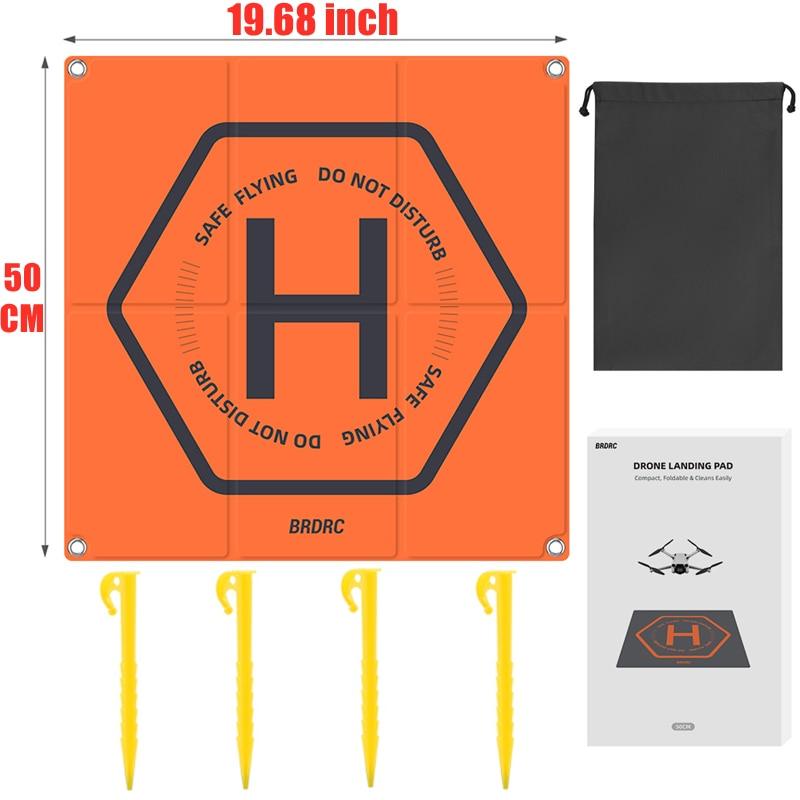 Foldable Landing Pad for DJI Mavic Mini 1/2/3 Pro/AVATA/Holy Stone/SJRC Drone Parking Apron Pad Mat Drone Accessories 50CM*50CM 3 Foldable Landing Pad for DJI Mavic Mini 1/2/3 Pro/AVATA/Holy Stone/SJRC Drone Parking Apron Pad Mat Drone Accessories 50CM*50CM — изображение 3