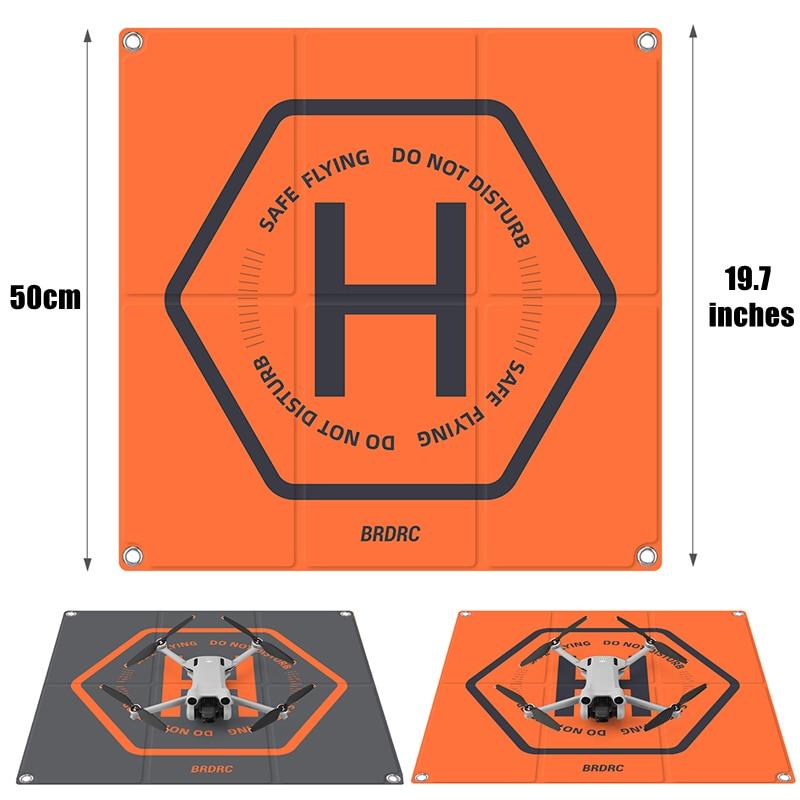 Foldable Landing Pad for DJI Mavic Mini 1/2/3 Pro/AVATA/Holy Stone/SJRC Drone Parking Apron Pad Mat Drone Accessories 50CM*50CM 2 Foldable Landing Pad for DJI Mavic Mini 1/2/3 Pro/AVATA/Holy Stone/SJRC Drone Parking Apron Pad Mat Drone Accessories 50CM*50CM — изображение 2