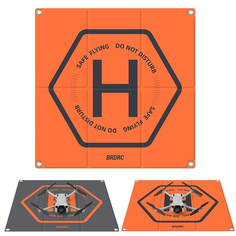 Foldable Landing Pad for DJI Mavic Mini 1/2/3 Pro/AVATA/Holy Stone/SJRC Drone Parking Apron Pad Mat Drone Accessories 50CM*50CM 1 Foldable Landing Pad for DJI Mavic Mini 1/2/3 Pro/AVATA/Holy Stone/SJRC Drone Parking Apron Pad Mat Drone Accessories 50CM*50CM