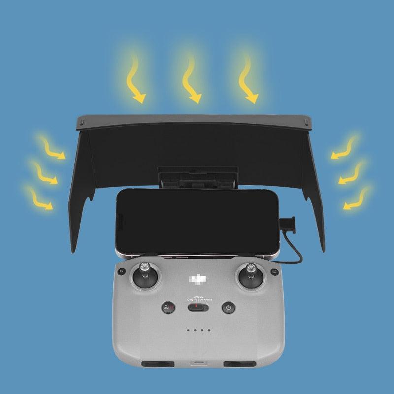 Phone Sun Shade for DJI MINI 3 PRO/MAVIC 3/MAVIC AIR 2/2S/MINI 2 Remote Controller Sunshade Hood Drone RC-N1 Accessories 6 Phone Sun Shade for DJI MINI 3 PRO/MAVIC 3/MAVIC AIR 2/2S/MINI 2 Remote Controller Sunshade Hood Drone RC-N1 Accessories — изображение 6