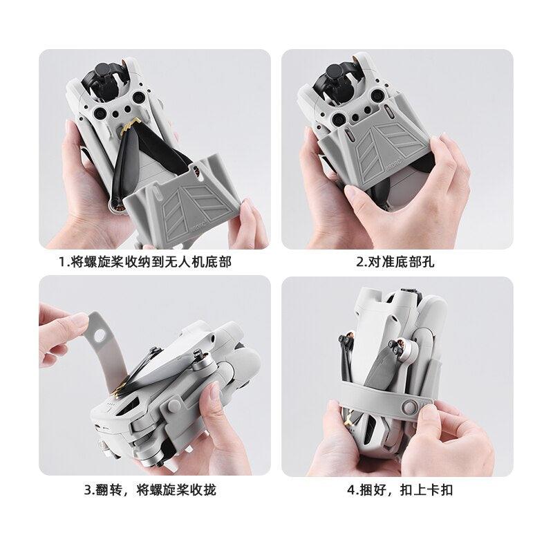 Propeller Holder For DJI Mini 3 Pro - Wings Fixed Stabilizers Protective Prop Blades Strap for Mavic Mini 3 Pro Drone Accessories 4 Propeller Holder For DJI Mini 3 Pro - Wings Fixed Stabilizers Protective Prop Blades Strap for Mavic Mini 3 Pro Drone Accessories - Image 6