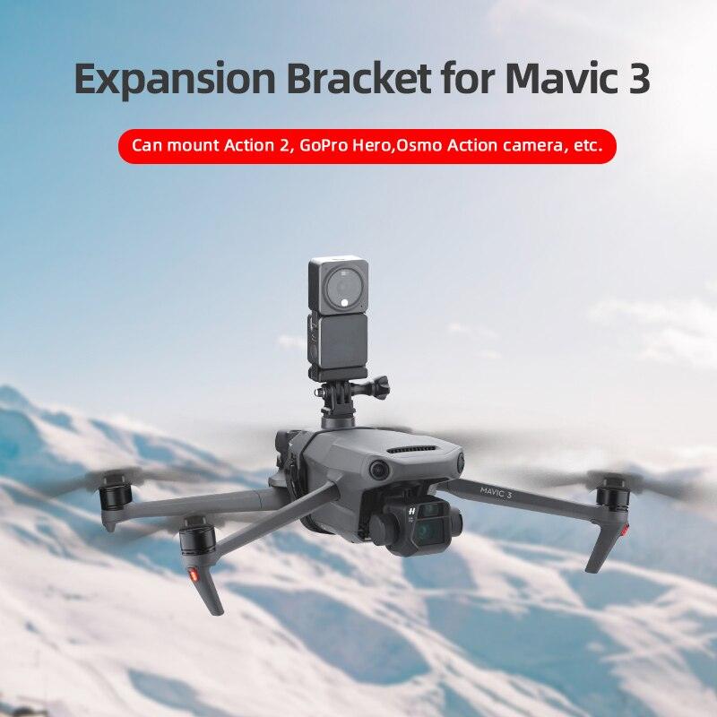 Photography Kit Mount Bracket for DJI Mavic 3/3 Classic Drone Top Extension Camera Flying Photography Kit Mount Bracket for Gopro 8/7/6 Insta360 Camera 6 Photography Kit Mount Bracket for DJI Mavic 3/3 Classic Drone Top Extension Camera Flying Photography Kit Mount Bracket for Gopro 8/7/6 Insta360 Camera - Image 6