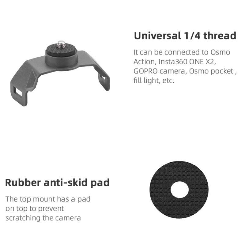 Photography Kit Mount Bracket for DJI Mavic 3/3 Classic Drone Top Extension Camera Flying Photography Kit Mount Bracket for Gopro 8/7/6 Insta360 Camera 3 Photography Kit Mount Bracket for DJI Mavic 3/3 Classic Drone Top Extension Camera Flying Photography Kit Mount Bracket for Gopro 8/7/6 Insta360 Camera - Image 3