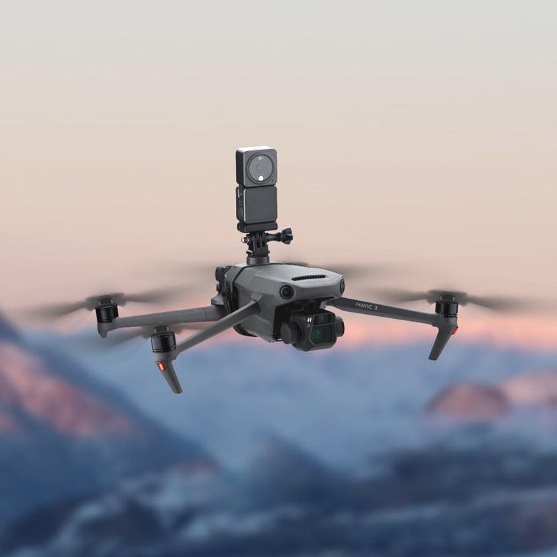 Photography Kit Mount Bracket for DJI Mavic 3/3 Classic Drone Top Extension Camera Flying Photography Kit Mount Bracket for Gopro 8/7/6 Insta360 Camera 2 Photography Kit Mount Bracket for DJI Mavic 3/3 Classic Drone Top Extension Camera Flying Photography Kit Mount Bracket for Gopro 8/7/6 Insta360 Camera - Image 2