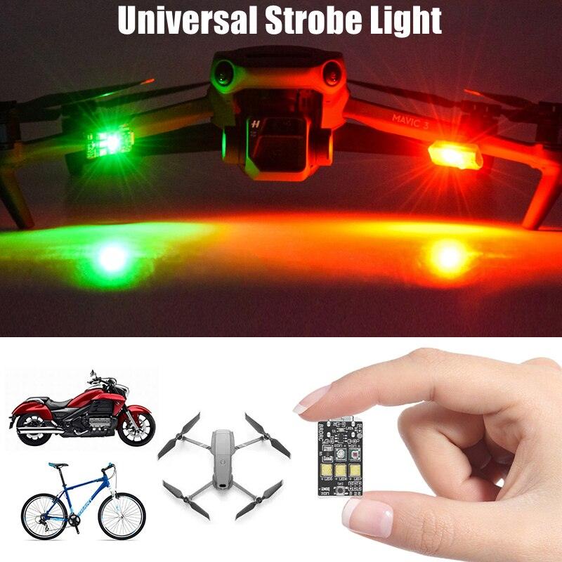 Strobe Light for Motorcycle/Bicycle/Drone Warning LED Light Turn signal lights USB Charging Anti-collision Accessories for DJI MINI 3 PRO 2 Strobe Light for Motorcycle/Bicycle/Drone Warning LED Light Turn signal lights USB Charging Anti-collision Accessories for DJI MINI 3 PRO — изображение 2
