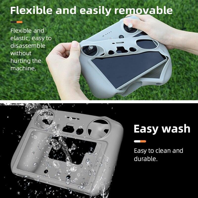 Silicone Case Cover for DJI Mini 3 Pro Drone Remote Control Anti-Scratch Protective Case Sleeve for DJI RC Accessories 10 Silicone Case Cover for DJI Mini 3 Pro Drone Remote Control Anti-Scratch Protective Case Sleeve for DJI RC Accessories - Image 10