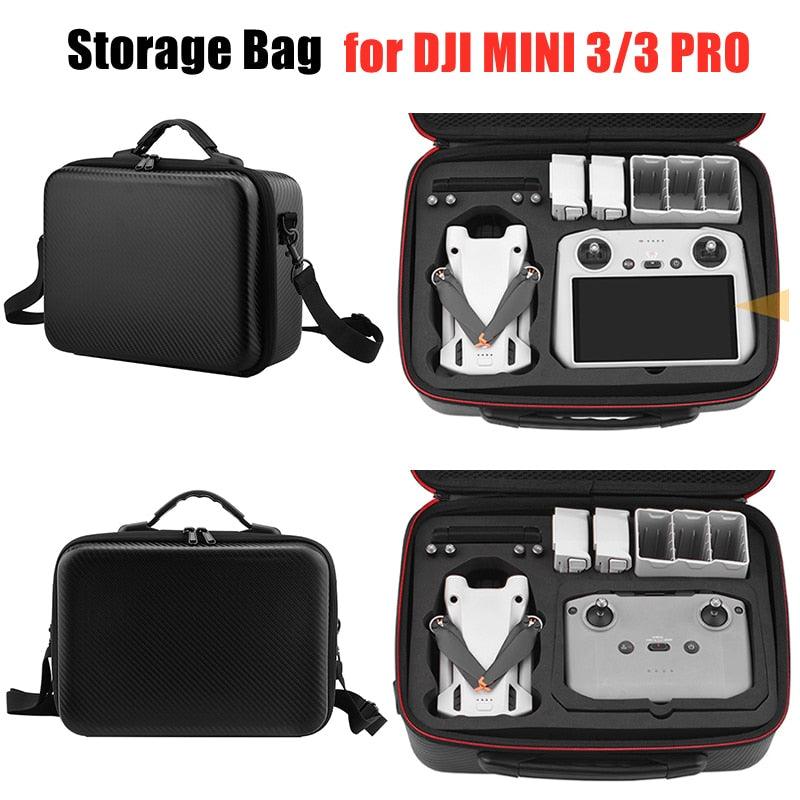 Storage Bag for DJI MINI 3/3 PRO Handbag Carrying Case PU/Nylon Anti-Collision Bag Drone Accessories 2 Storage Bag for DJI MINI 3/3 PRO Handbag Carrying Case PU/Nylon Anti-Collision Bag Drone Accessories — изображение 2