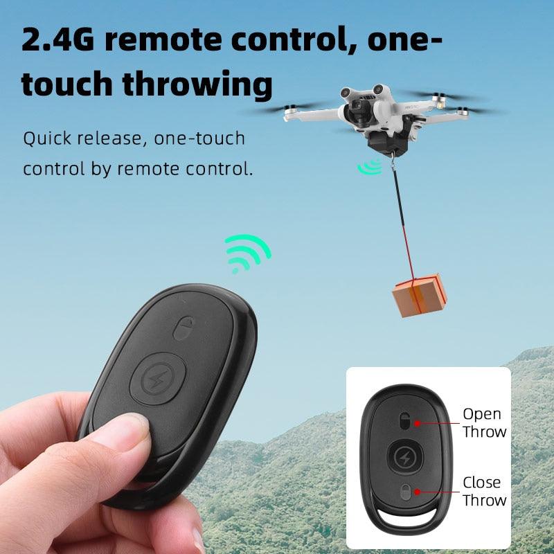 Airdrop System for DJI Mini 3 Pro/MINI 1 2/MAVIC PRO Drone Fishing Bait Wedding Ring Gift Deliver Life Rescue Thrower 5 Airdrop System for DJI Mini 3 Pro/MINI 1 2/MAVIC PRO Drone Fishing Bait Wedding Ring Gift Deliver Life Rescue Thrower — изображение 5