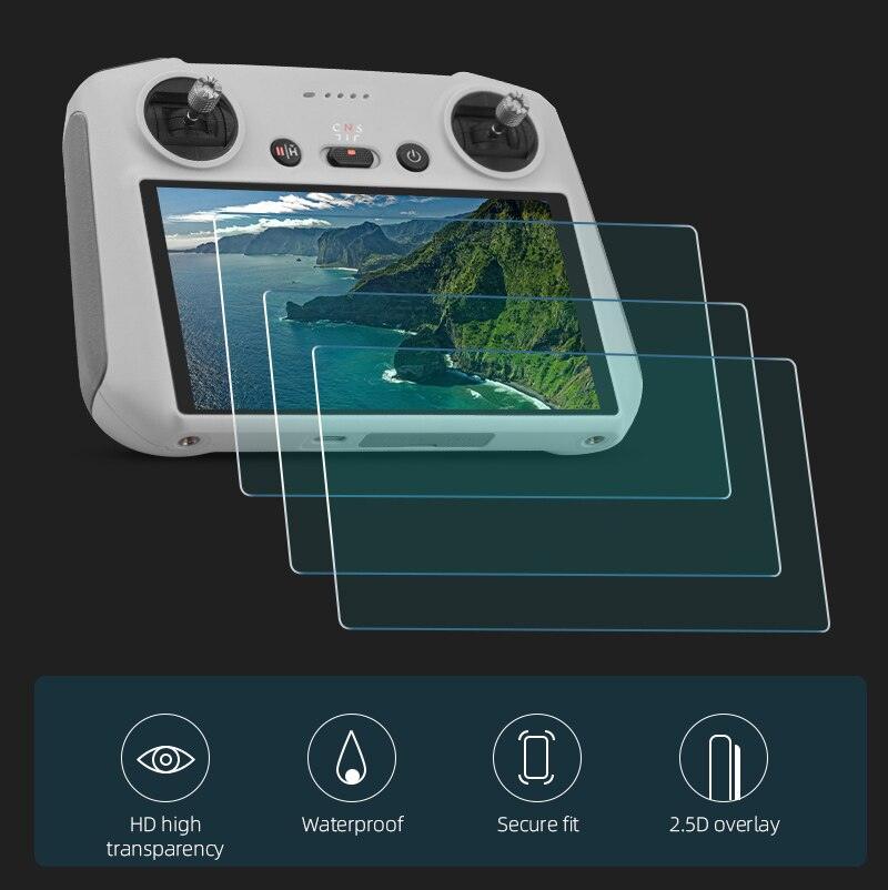 3PCS Tempered Glass Screen Protector for DJI MINI 3 Pro Remote Control Protection Protective Film for DJI MINI 3 RC Accessories 4 3PCS Tempered Glass Screen Protector for DJI MINI 3 Pro Remote Control Protection Protective Film for DJI MINI 3 RC Accessories - Image 4