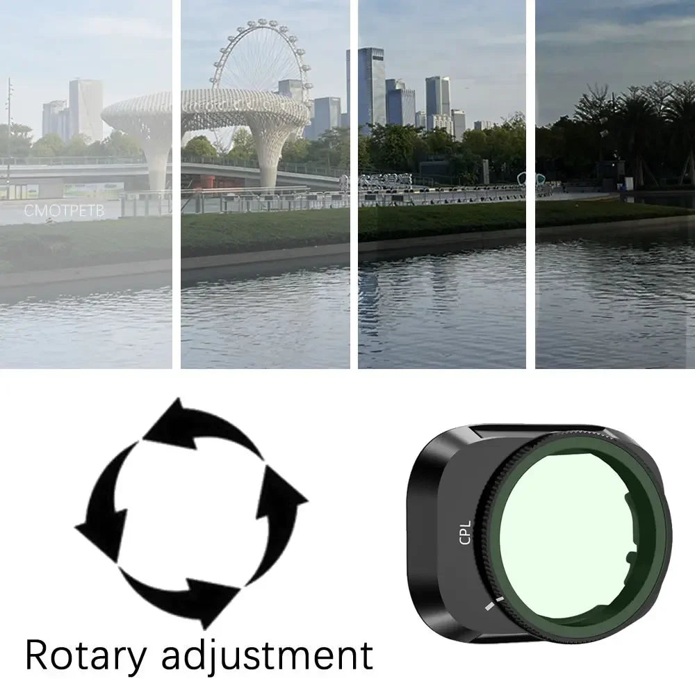 Aluminum Alloy Filter Set for DJI Mini 4 Pro Filter Camera - Optical Glass ND8/16/32/64 CPL Polarizer Nd Filters Accessoires 3 Aluminum Alloy Filter Set for DJI Mini 4 Pro Filter Camera - Optical Glass ND8/16/32/64 CPL Polarizer Nd Filters Accessoires - Image 3