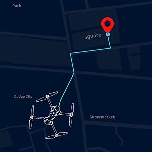 DEERC DE22 GPS Drone - with 4K HD Camera 2-axis Gimbal, EIS Anti-Shake, 5G FPV Live Video Brushless Motor, Auto Return Home, Selfie, Follow Me, Waypoints, Circle Fly 52Min Flight with Carrycase Professional Camera Drone 15 DEERC DE22 GPS Drone, GPS Safe Fly With GPS positioning, you can always get the accurate location of your drone .