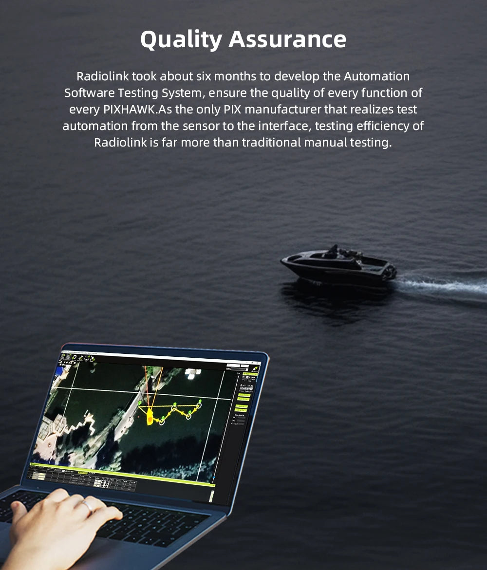 Radiolink is the only PIX manufacturer that realizes test automation from the sensor to the