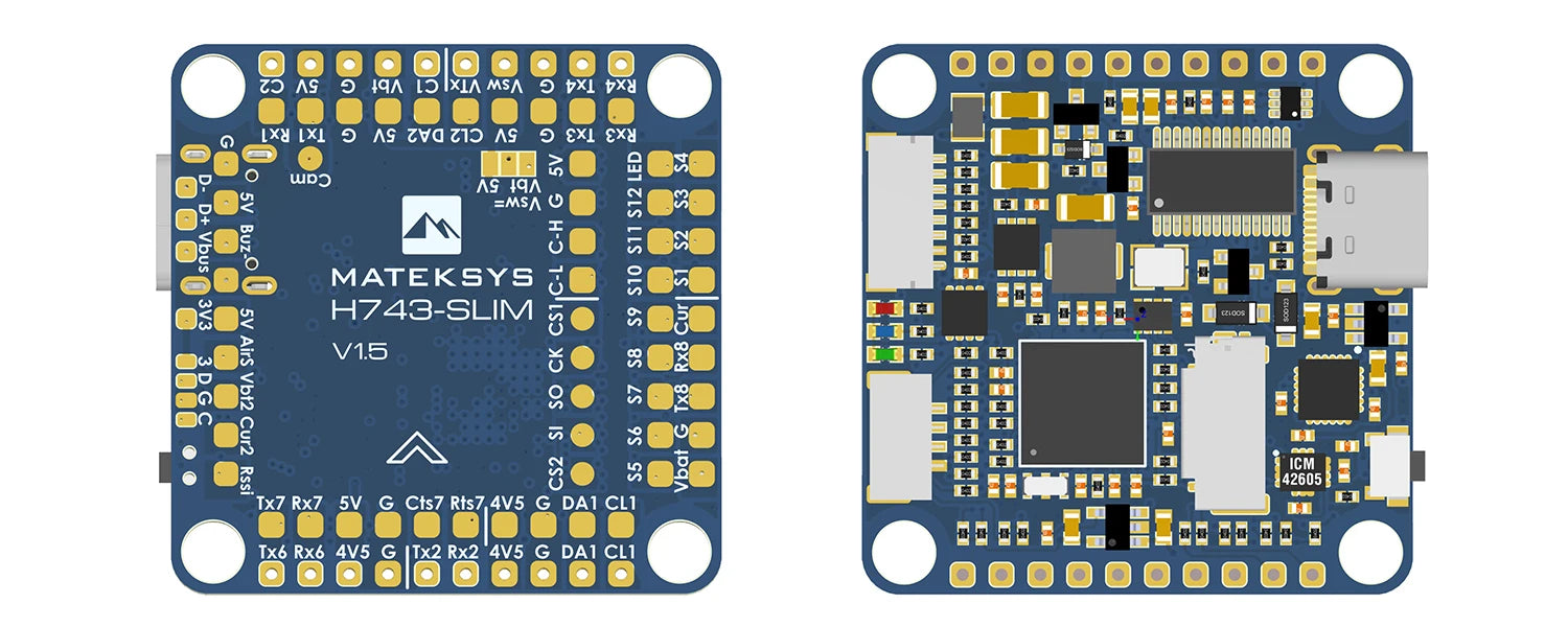 MATEK  H743-SLIM V3, BetaFlight IMU ICM42688-p is supported by betaFlight 