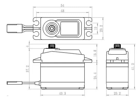 Taiwan Savox SC-1256TG 0.16S 20KG digital servo High Torque Titanium Gear Digital Steering Coreless Servo 1/8 1/10 RC parts 10 Savox SC-1256TG Digital servo Traxxas Slash E-