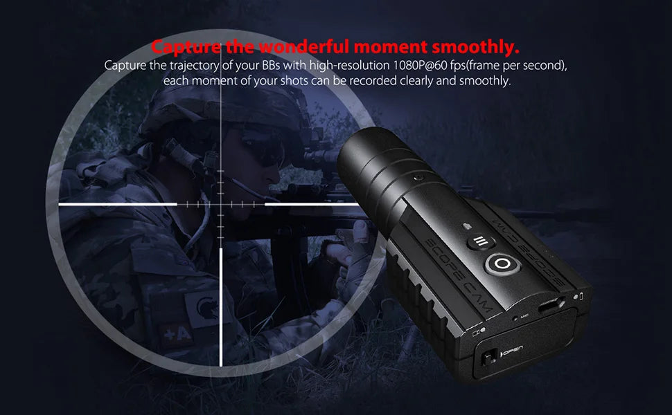 capture the trajectory of your BBs with high-resolution 1O80P@60