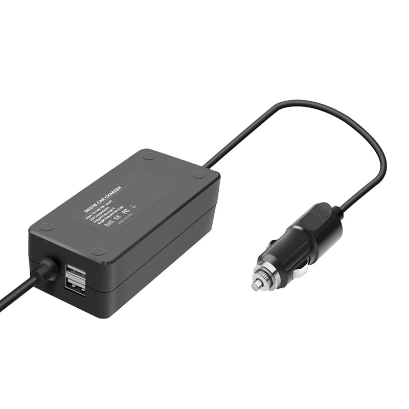 Auto-Ladegerät für DJI Phantom 4 Pro Advanced Drohnen-Akku, ferngesteuertes Fahrzeug-Ladegerät, tragbar, schnelles Aufladen im Freien 10 3 in 1 car charger for DJI Phantom 4 series RC drone . can charge 2