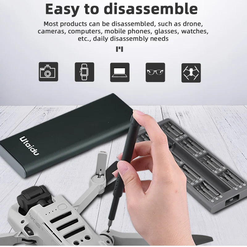 Screwdriver Repair Tool, easy to disassemble Most products can be disassembled, such as drone, cameras, computers