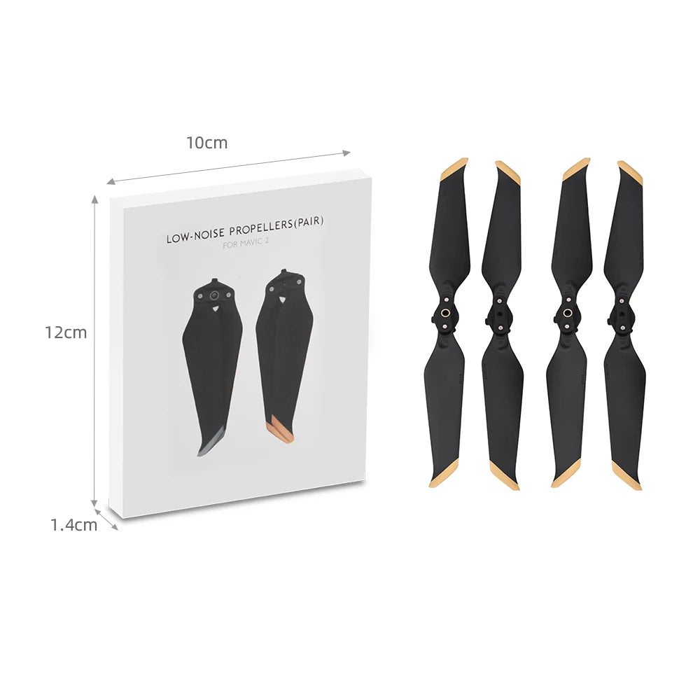 4PCS Low-Noise Props Propeller for DJI Mavic 2 Pro Zoom Quick-Release Blade 8743 Noise Reduction Fan Drone Parts Screw Accessory 26 1Ocm NOISE FOR 12cm 1.4cm PROPELLERS(