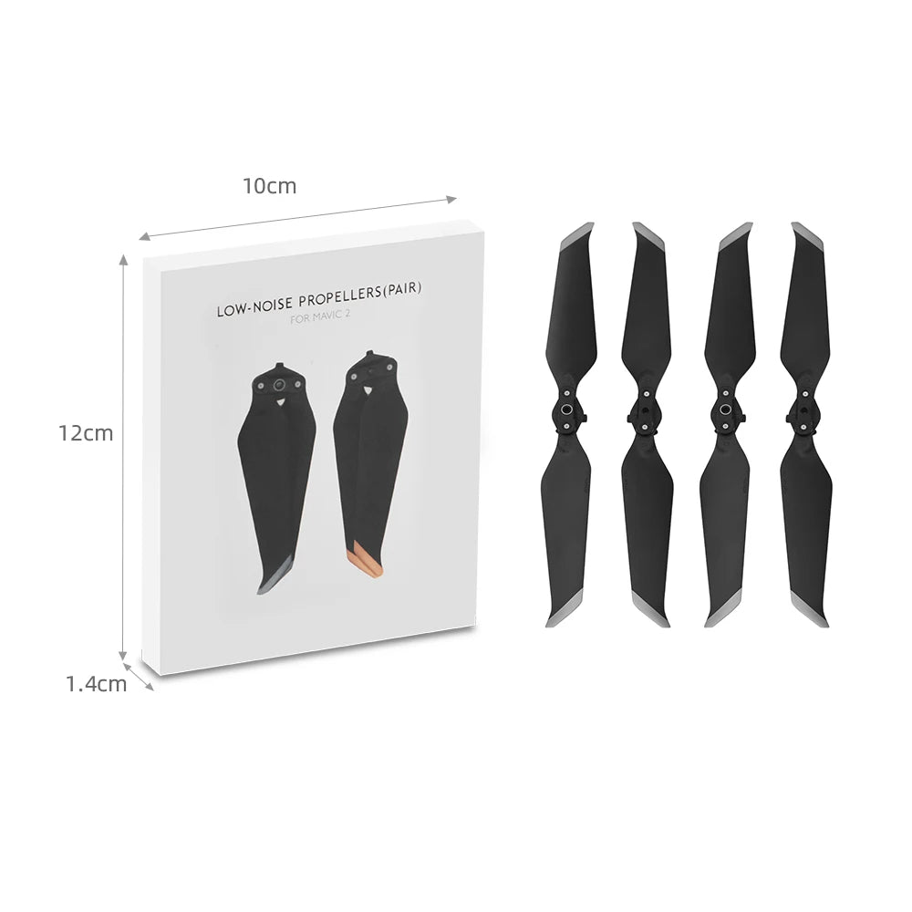 4PCS Low-Noise Props Propeller for DJI Mavic 2 Pro Zoom Quick-Release Blade 8743 Noise Reduction Fan Drone Parts Screw Accessory 29 1Ocm NOISE FOR 12cm 1.4cm PROPELLERS(