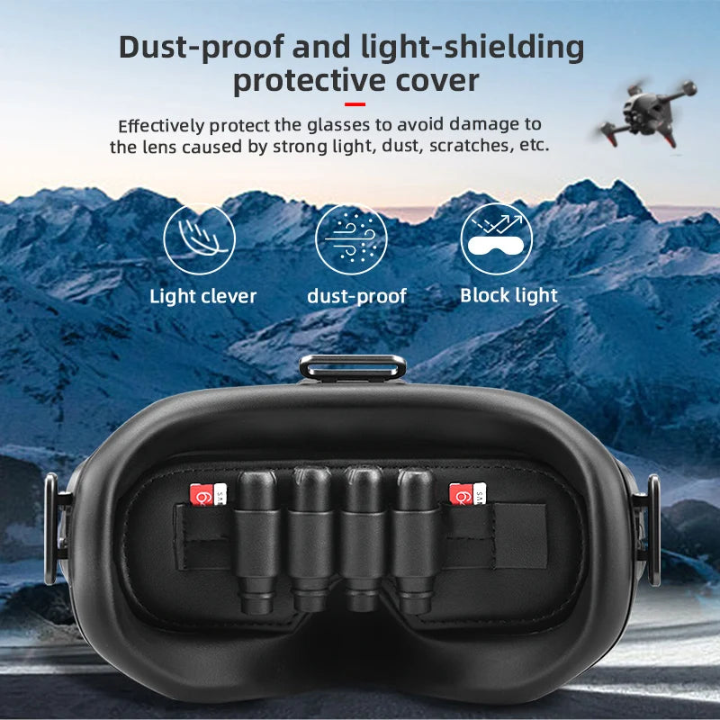 dust-proof and light-shielding protective cover Effectively protect the glasses to avoid