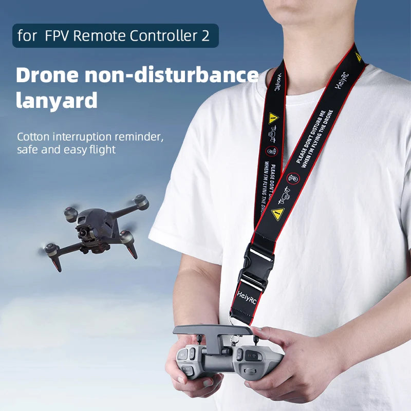 FPV Remote Controller 2 Non-disturbance lanyard Cotton interruption reminder,