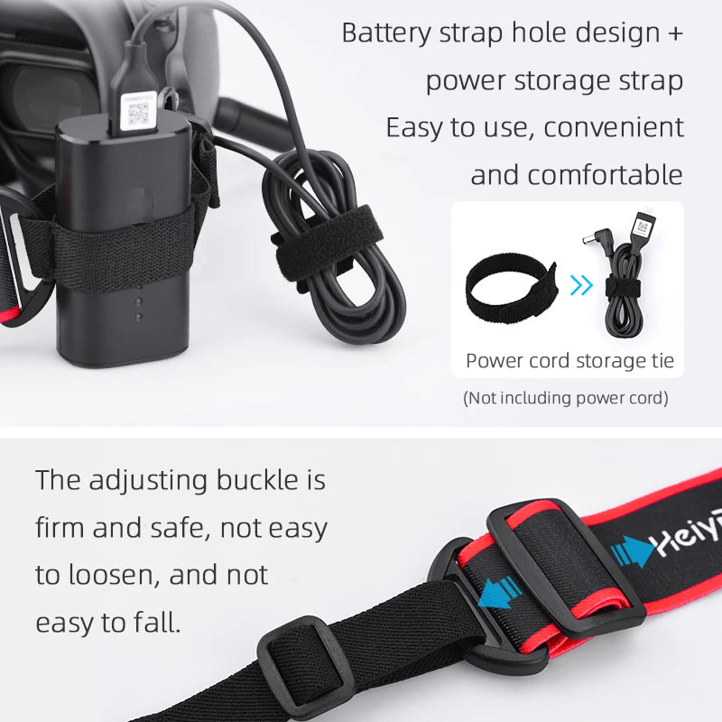 Verstellbares Kopfband für DJI FPV-Brille V2, Gesichtsplatte, Augenpolster, Ersatz für DJI FPV-Combo-Brille, Zubehör, hautfreundlich 19 Adjustable Head Strap Band for DJI