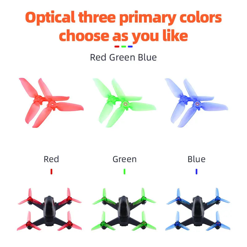 Schnellspanner 5328S Propeller für DJI FPV Combo – Requisiten, Paddelblatt, Ersatzflügel, Lüfter, Ersatzteil für DJI FPV-Drohnenzubehör 31 Quick Release 5328S Propellers for DJI FPV Combo, Optical three primary colors choose as you like Red Green Blue Red Green