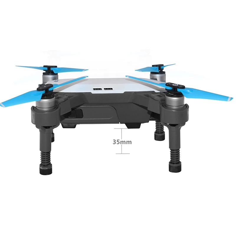 4PCS Landing Gear for DJI Spark Drone Shockproof Stand Soft Spring Legs Quick Release Feet Protector Height Extender Accessory 8 dji spark landing gear is specially designed to reduce the sound of landing . it