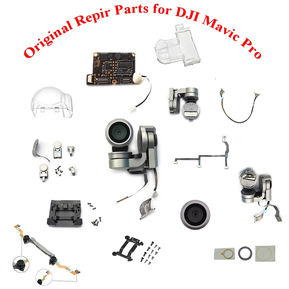 Genuine Gimbal Mainboard Arm Motor Signal/Flat Cable Camera Lens/Frame Damper Board for DJI Mavic Pro Drone Repair Parts 23 Parts for DJI Repir Mavic Original