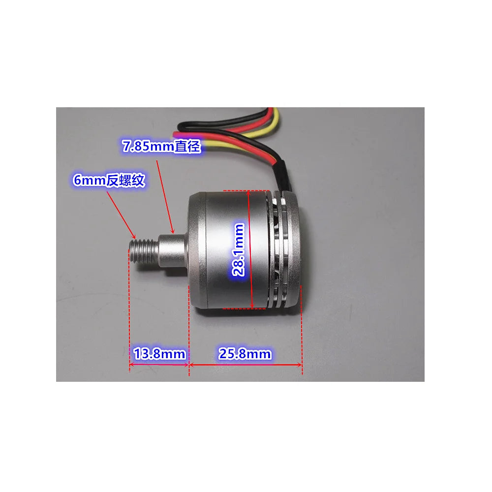 4PCS DJI (Original) Phantom Brushless Motor, only the DJI original 2312 brushless motor uses a single thick copper wire .