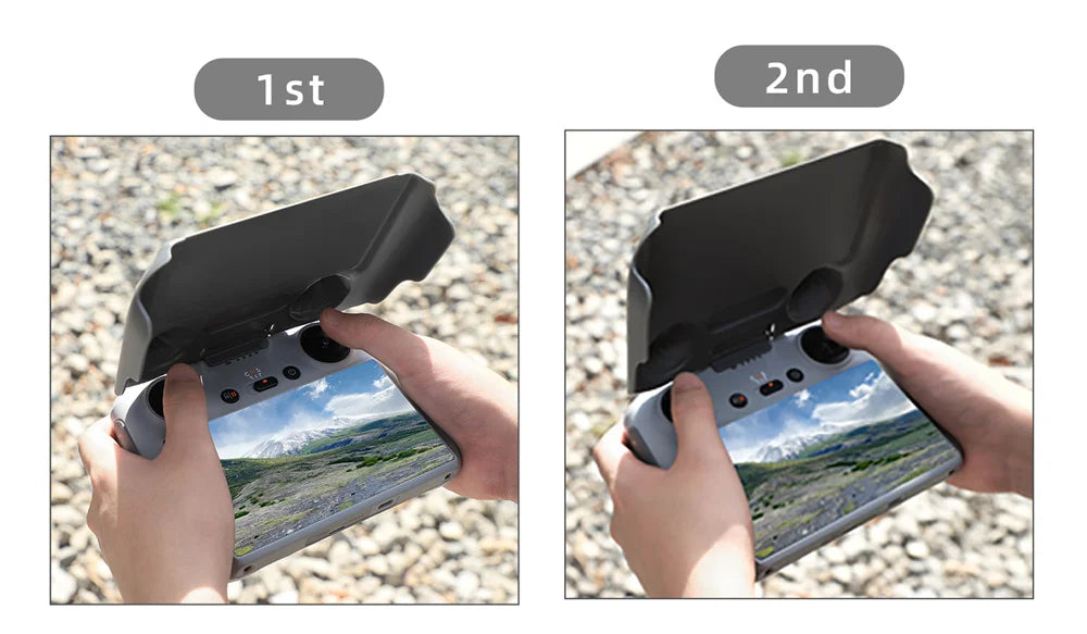Für DJI Mini 3 Pro Fernbedienung Sonnenschutz 2in1 Controller Protector Für DJI RC Hard Case Sun Hood Mini3 Zubehör Abdeckung set 19 TENENELE Aircraf operates at 2.4GHz . DJI Mini 3 Pro