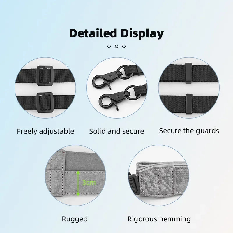 Detailed Display Freely adjustable Solid and secure Secure the guards Sent Rugged Rigo