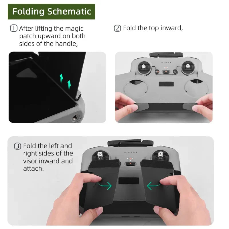 Folding Schematic @0After lifting the magic Fold the top inward, patch upward on