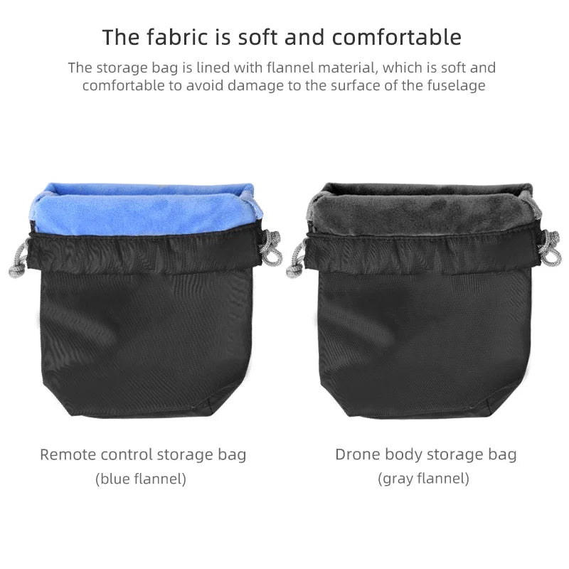 Tragbare Aufbewahrungstasche für DJI Mavic Air 2/Air 2S Handtasche Drohne Fernbedienung Schutzhülle Tragetasche für DJI Mavic Mini 2 9 flannel material is soft and comfortable to avoid damage to the surface of the fuse