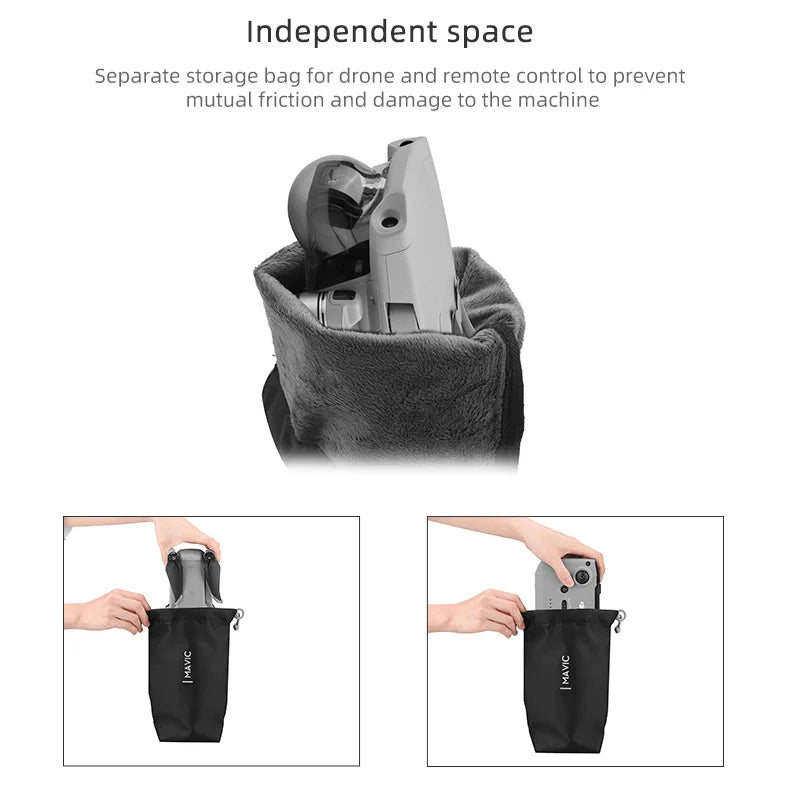 Tragbare Aufbewahrungstasche für DJI Mavic Air 2/Air 2S Handtasche Drohne Fernbedienung Schutzhülle Tragetasche für DJI Mavic Mini 2 10 bag for drone and remote control to prevent mutual friction and damage to the machine .